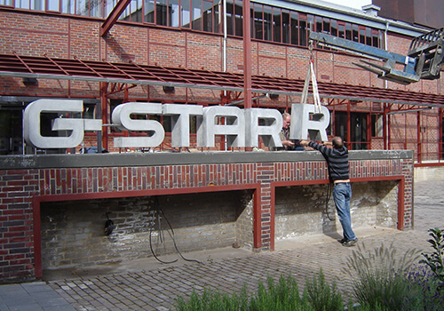 Projekt für das Einkaufszentrum von G-Star raw in Düsseldorf